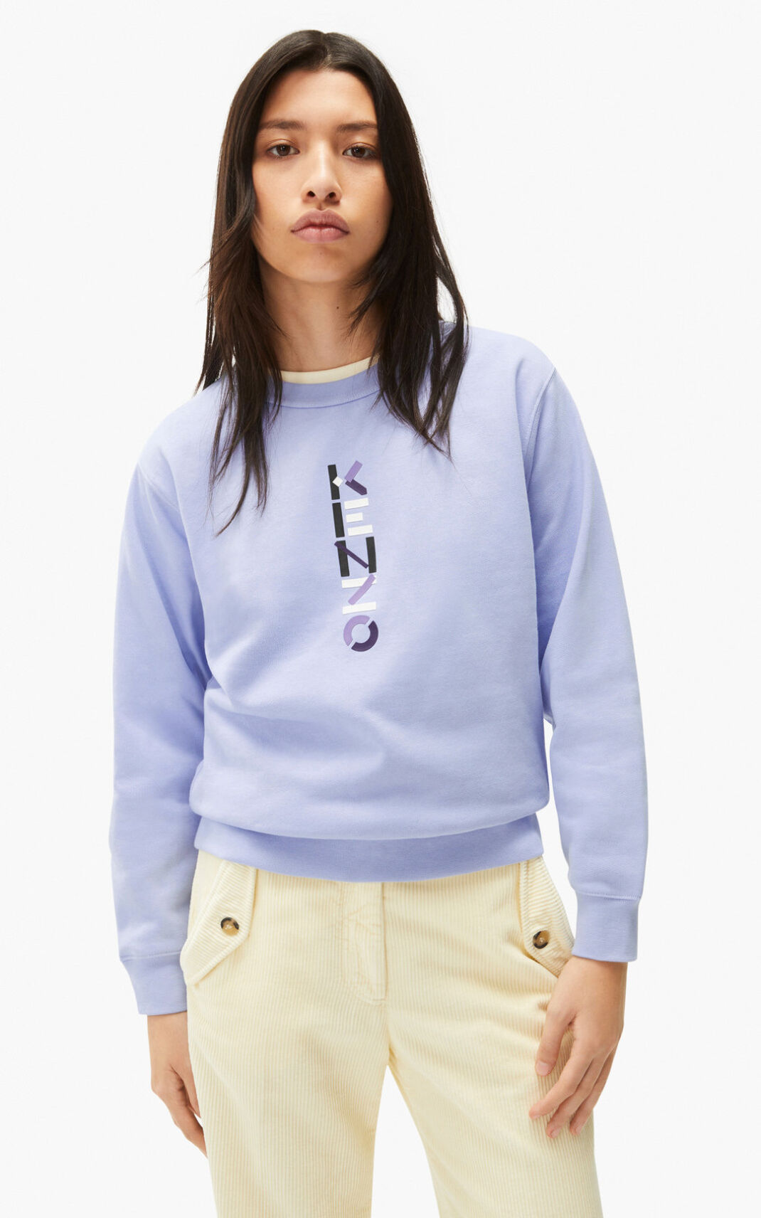 Sweat Kenzo Logo The Hiver Capsule Femme Bleu Clair | BELP-26859